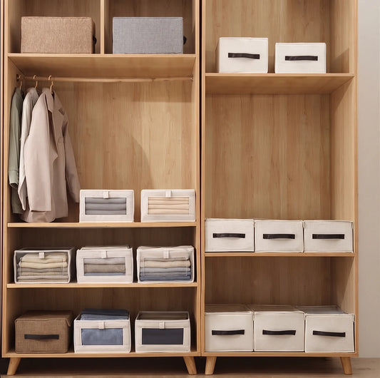 Boîte rangement pliable en tissu