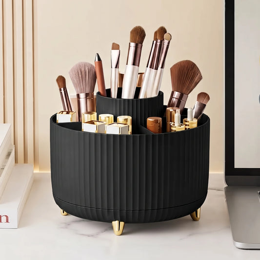 Organisateur pinceau de maquillage noir