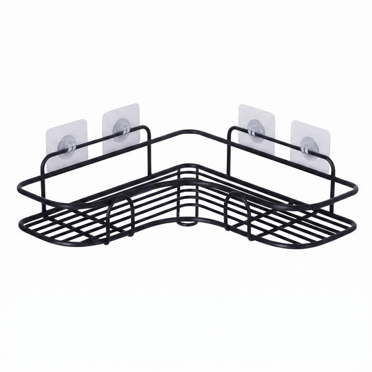 Support de rangement caddie de douche noir 1 pièce