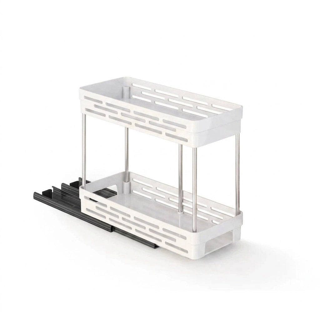 étagère rangement à épices blanc