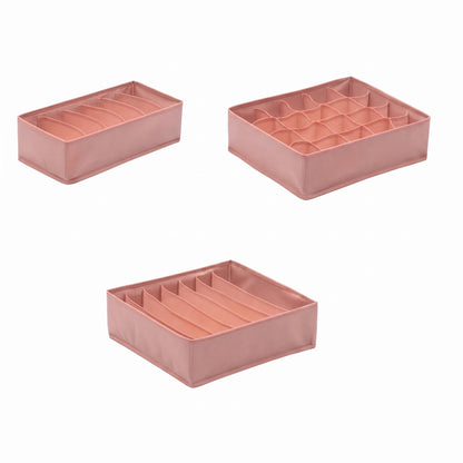3 Boîtes de rangement compartimentées