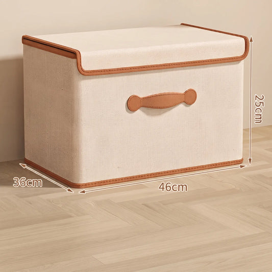 Boîte de rangement de vêtements avec couvercle 42L