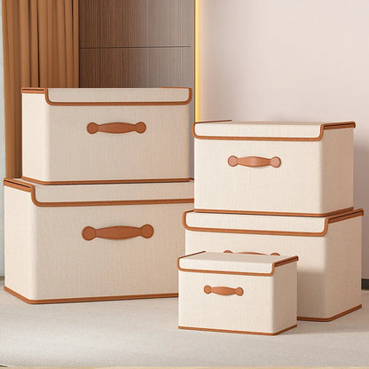 Boîte rangement de vêtements avec couvercle