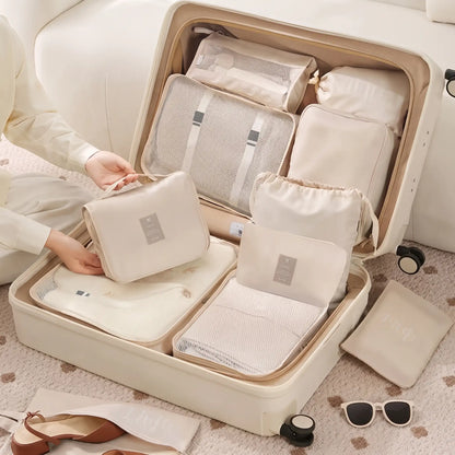 Ensemble organisateur de valise voyage