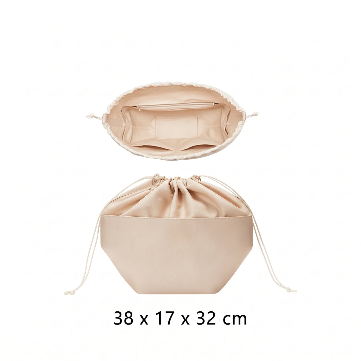 Insert organisateur de sac intérieur durable cyme avec cordon de serrage 