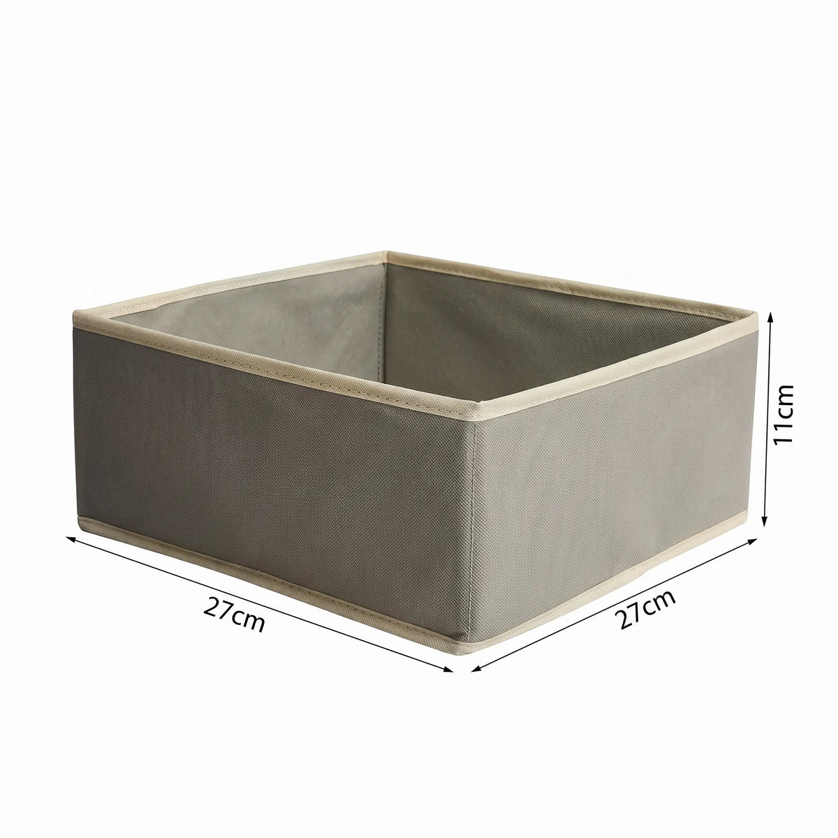 Organisateur de sous-vêtements pliable gris L