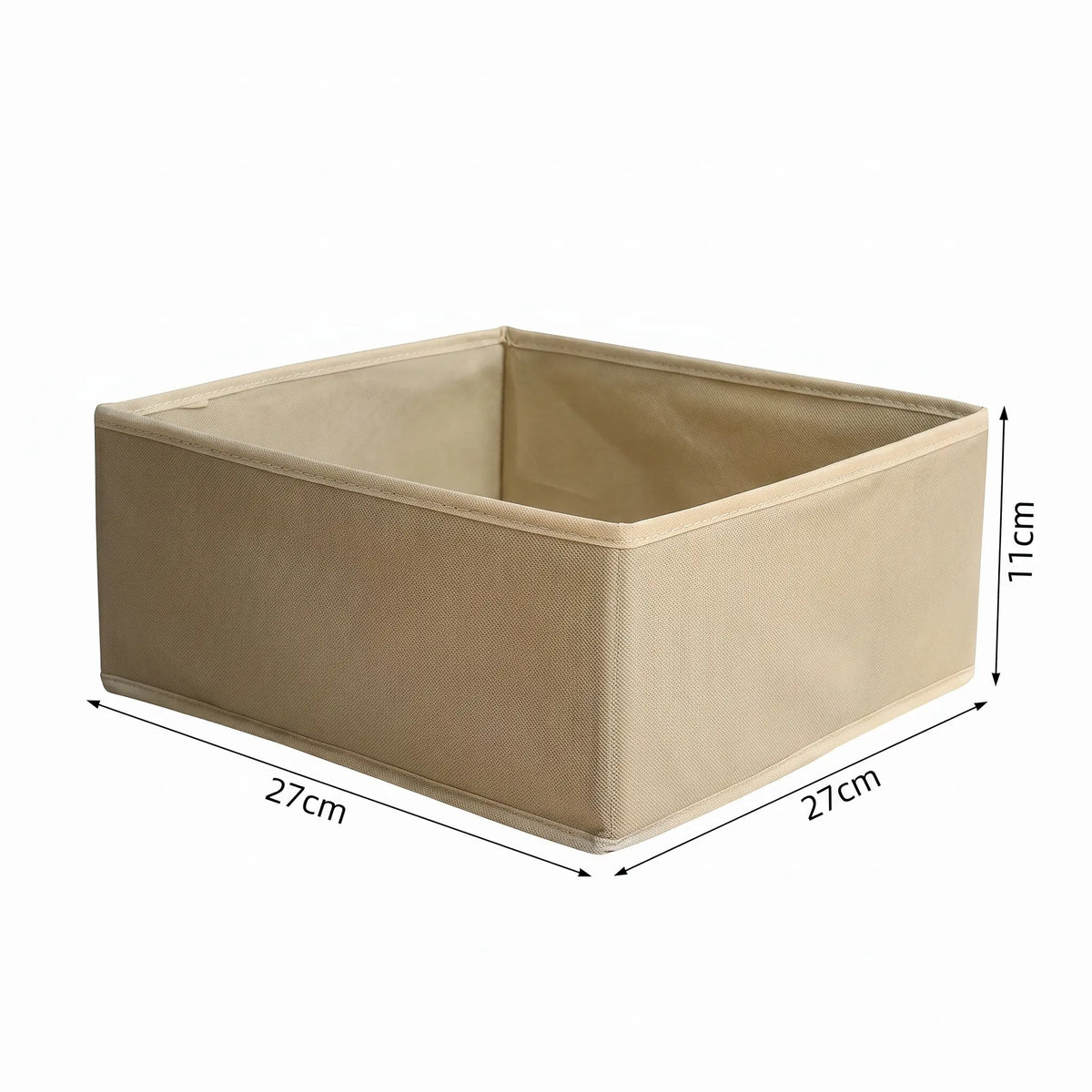 Organisateur de sous-vêtements pliable beige L
