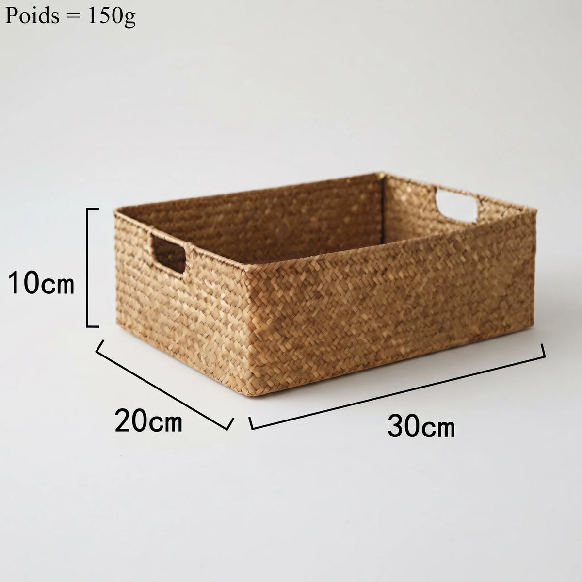 Panier en jonc de mer tissé XS