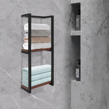 Porte-serviette mural double