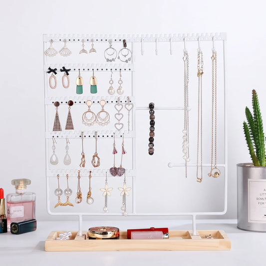 Présentoir à bijoux blanc