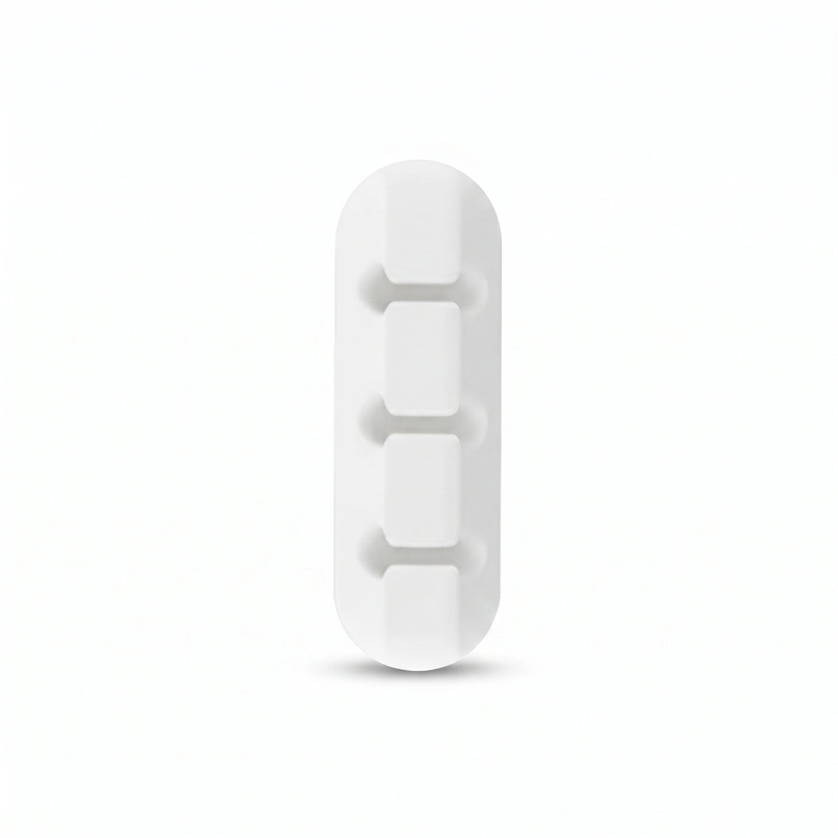 Range-câbles adhésif en silicone blanc 3 emplacements