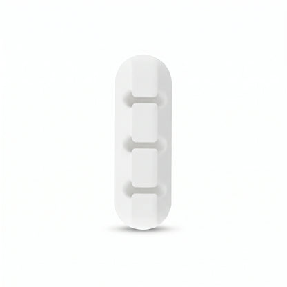 Range-câbles adhésif en silicone blanc 3 emplacements