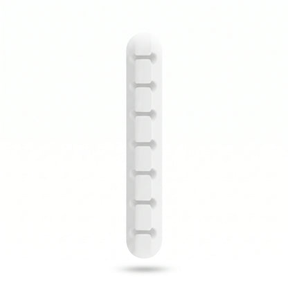 Range-câbles adhésif en silicone blanc 7 emplacements