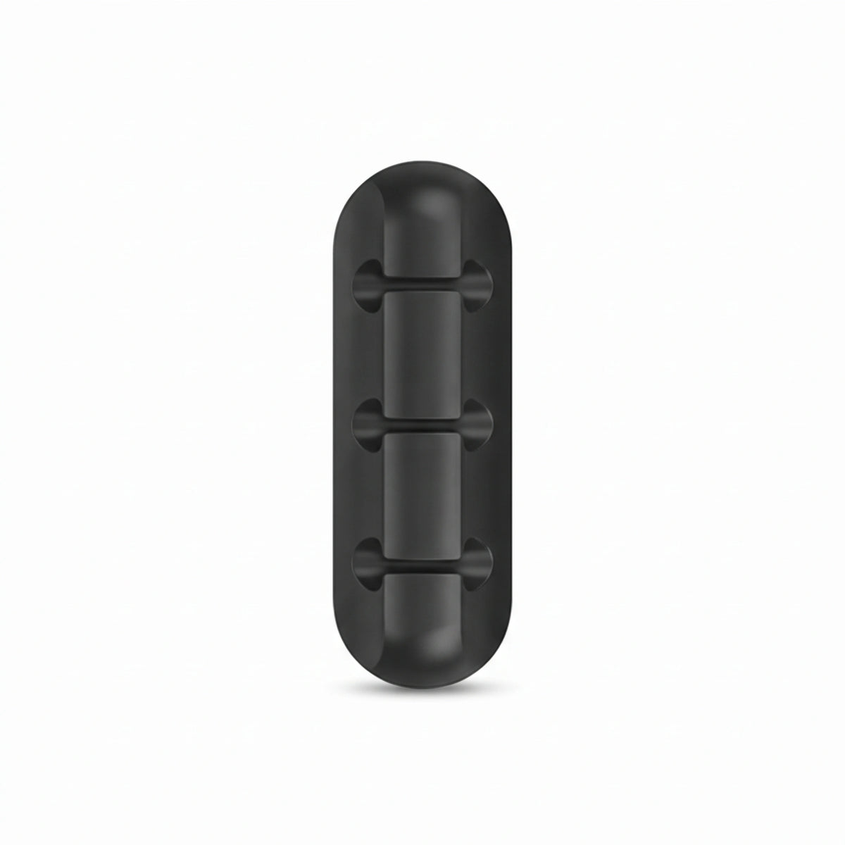 Range-câbles adhésif en silicone noir 3 emplacements