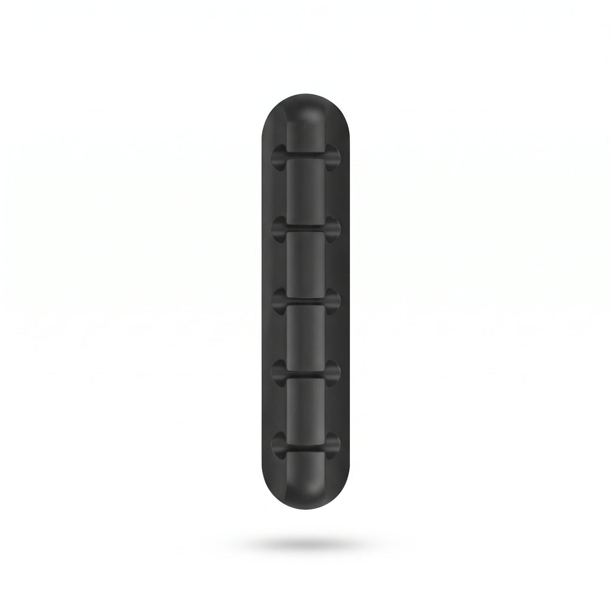 Range-câbles adhésif en silicone noir 5 emplacements