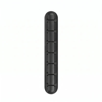 Range-câbles adhésif en silicone noir 7 emplacements