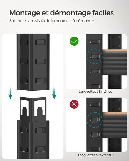 étagère de rangement à 5 niveaux