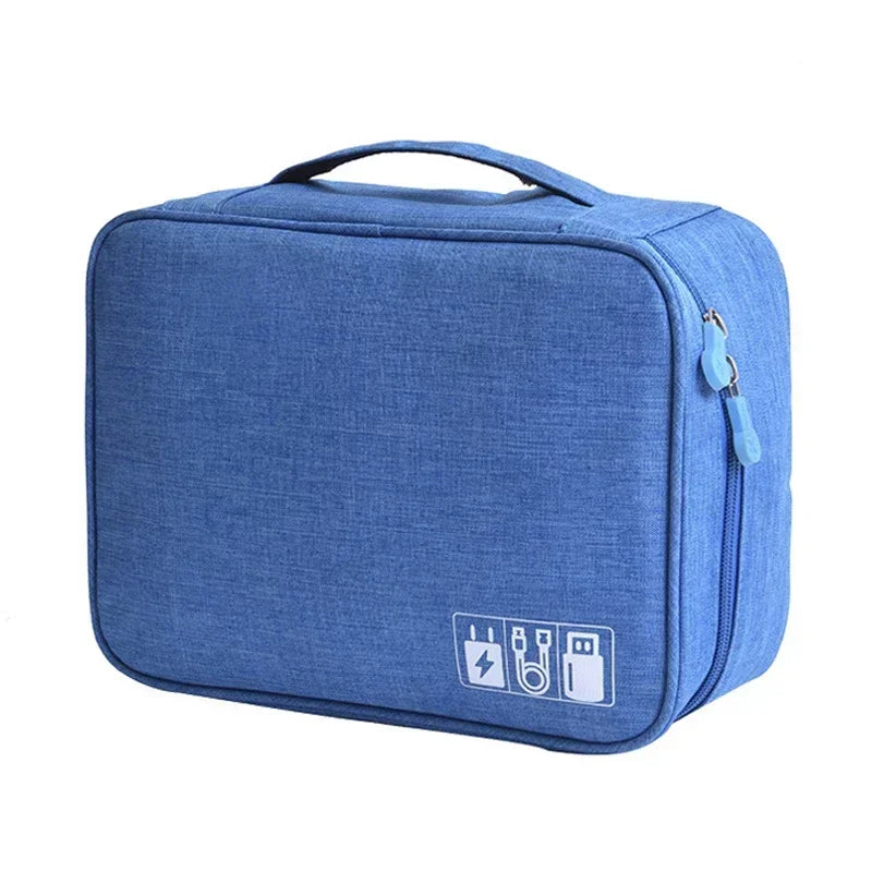 Sac de rangement multifonction pour valise bleu