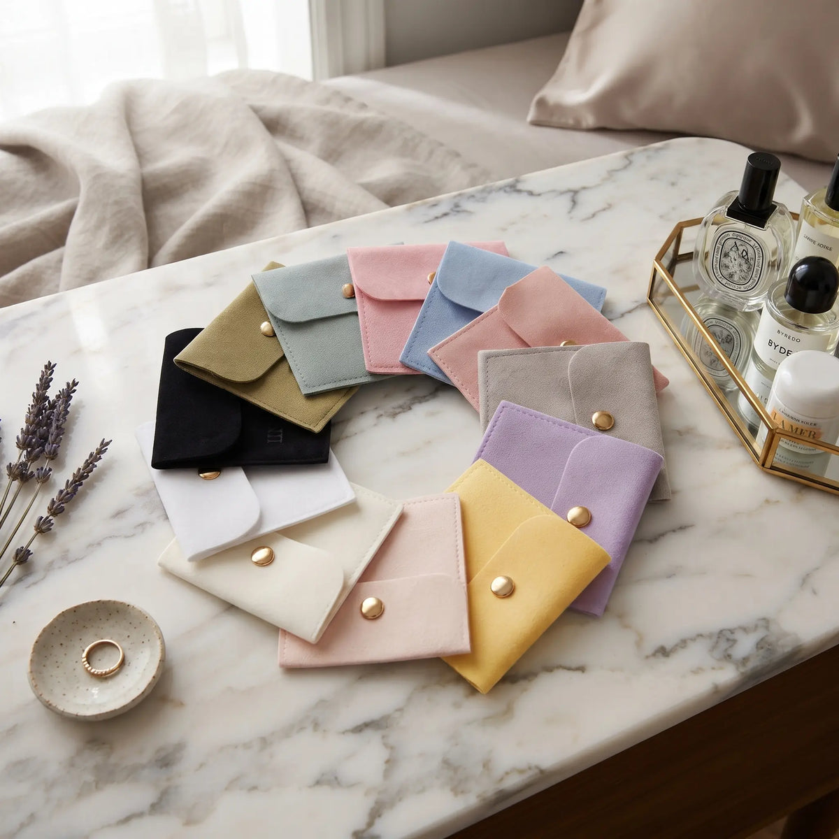 Sacs en velours pour bijoux