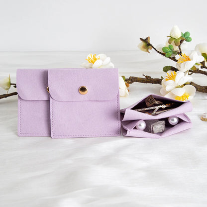 Sacs en velours pour bijoux violet