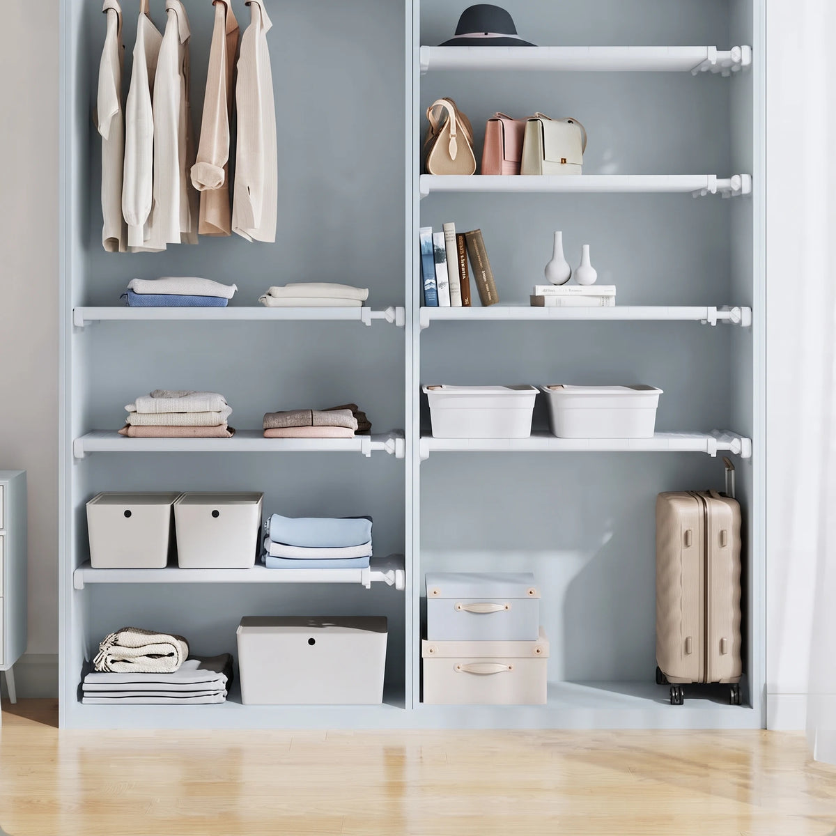 Séparateur extensible de garde-robe