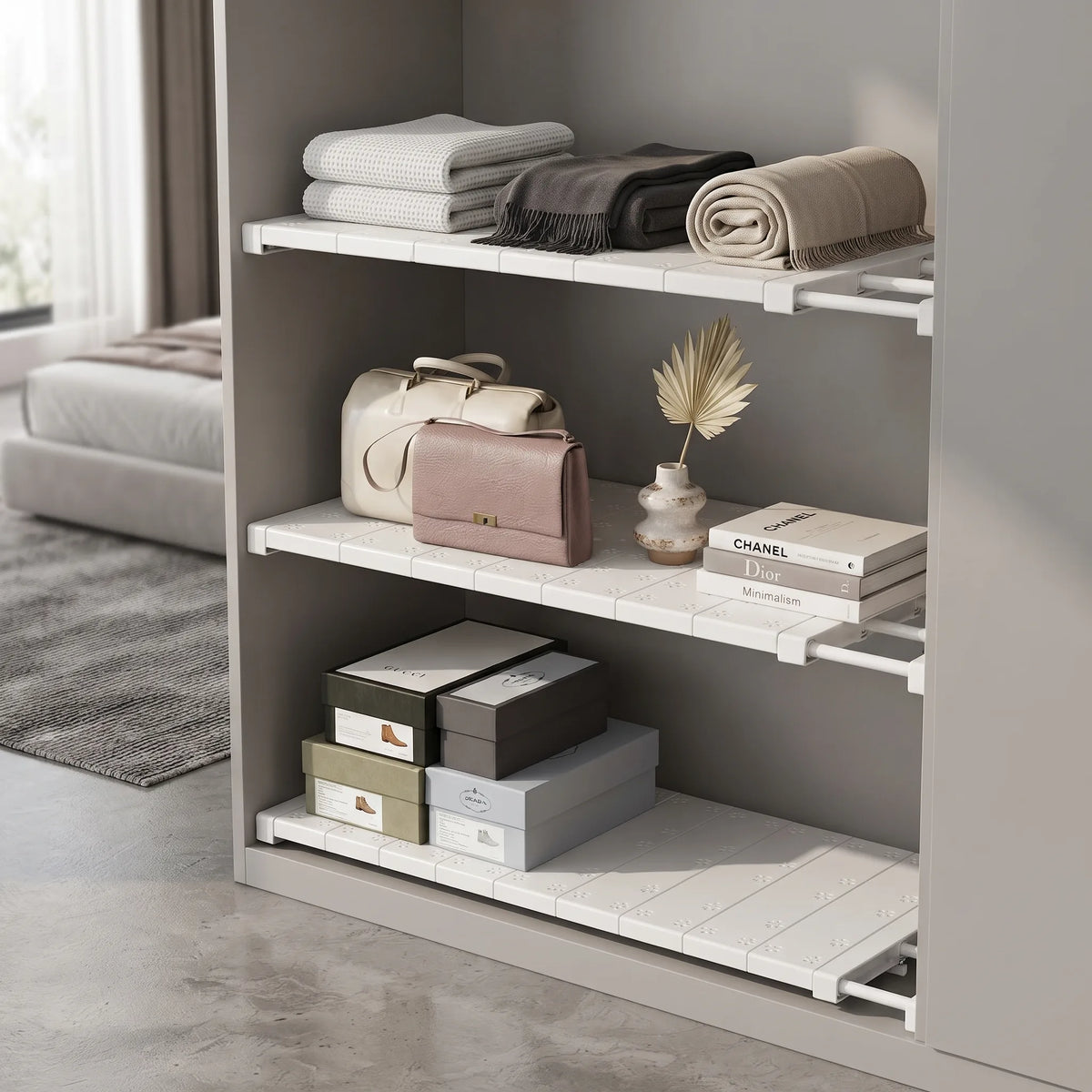 Séparateur extensible garde-robe
