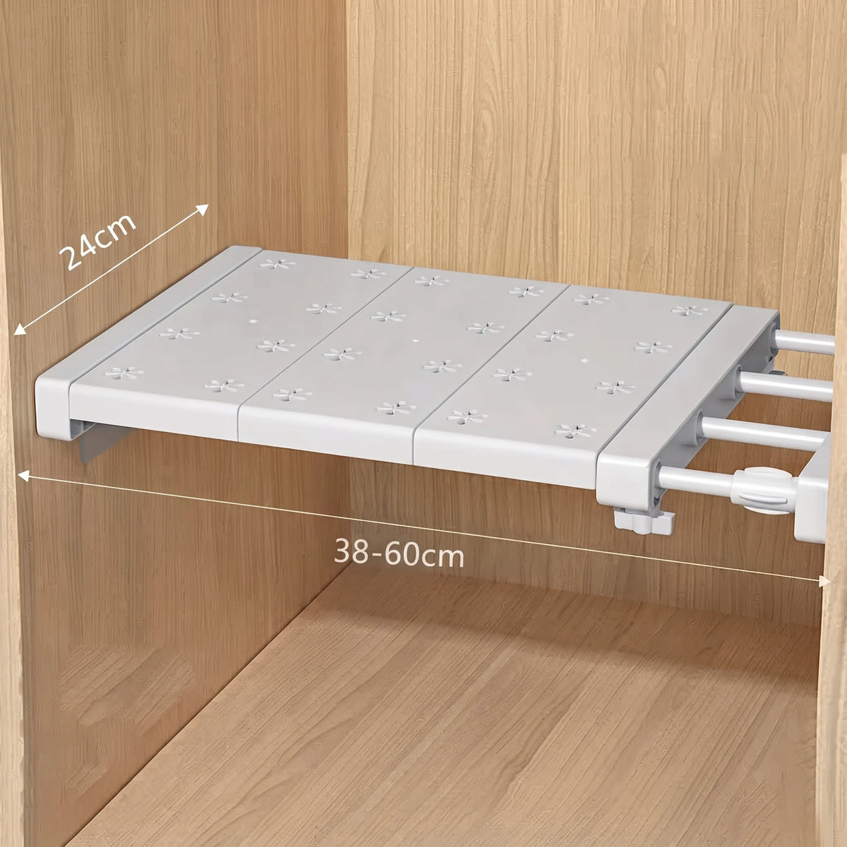 Séparateur extensible garde-robe 38-60cm