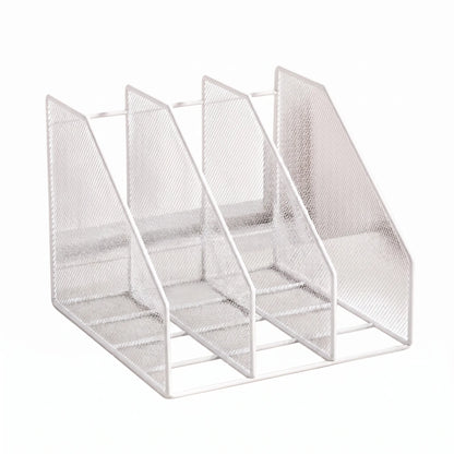 Support de fichiers en métal blanc 