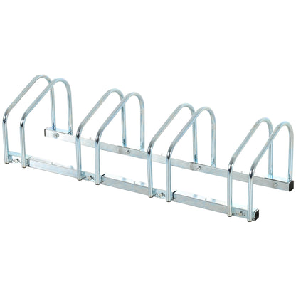 Support de vélo en acier gris