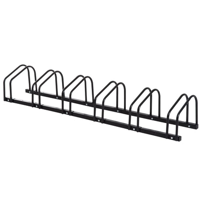 Support de vélo en acier noir 