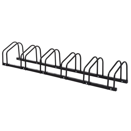 Support de vélo en acier noir 