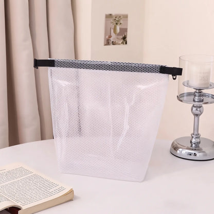 Trousse de toilette en maille imperméable blanc S