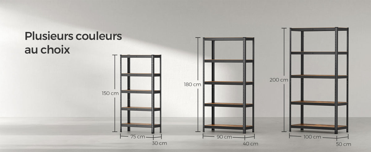 étagère de rangement à 5 niveaux