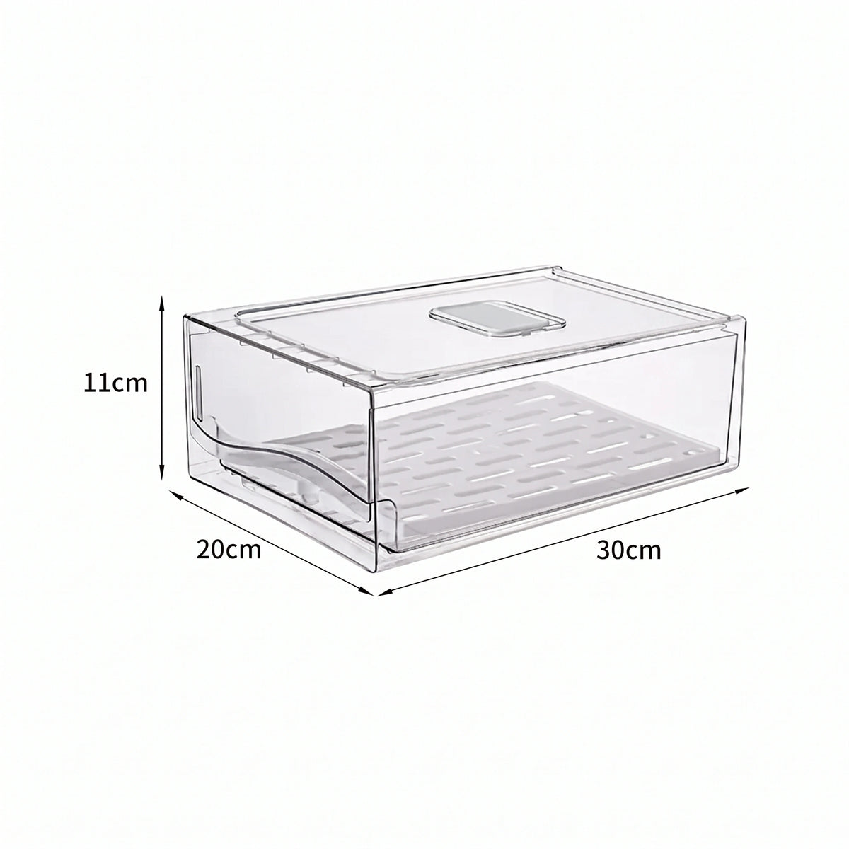 bacs de rangement réfrigérateur empilables transparent 