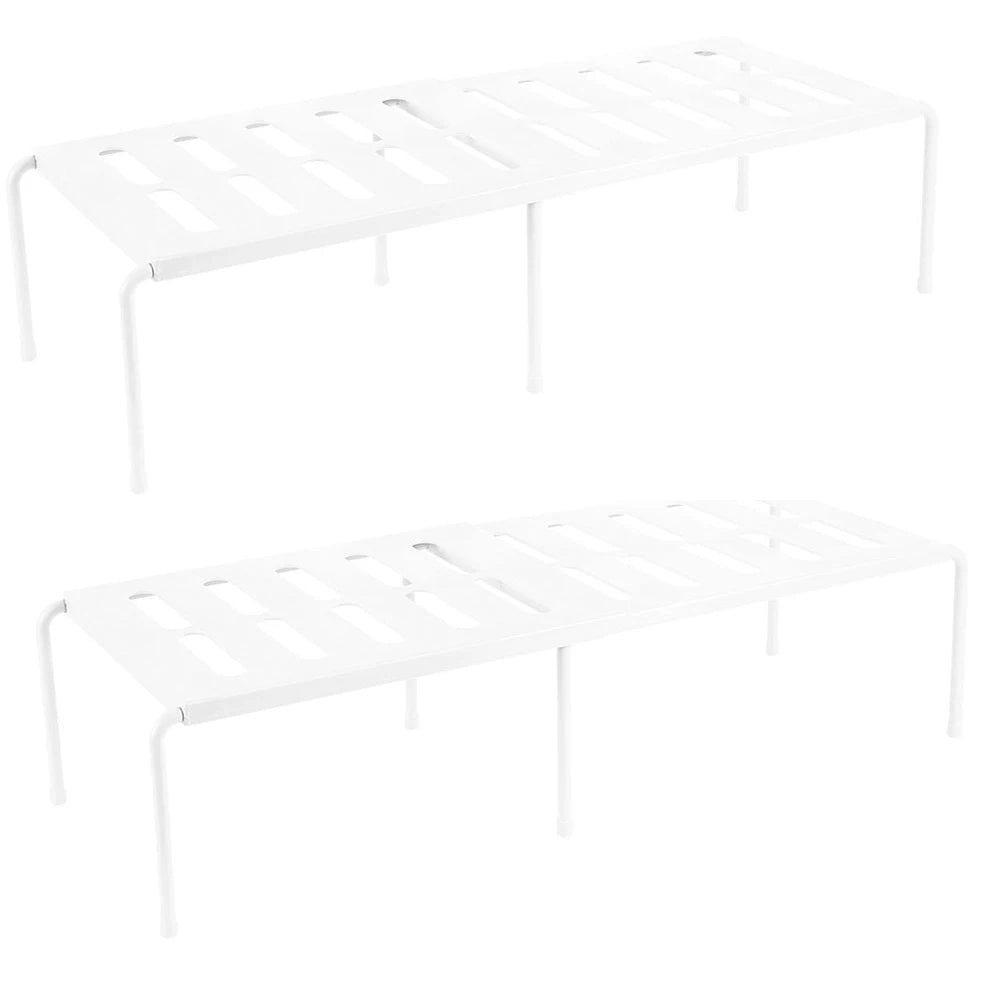 deux Support pour chaussures extensibles blanc 
