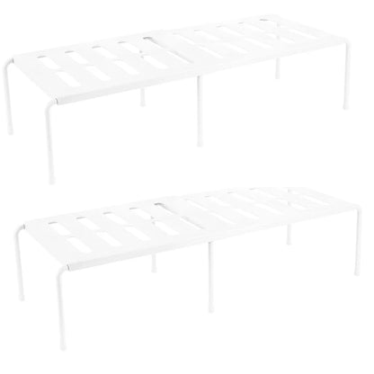 deux Support pour chaussures extensibles blanc 
