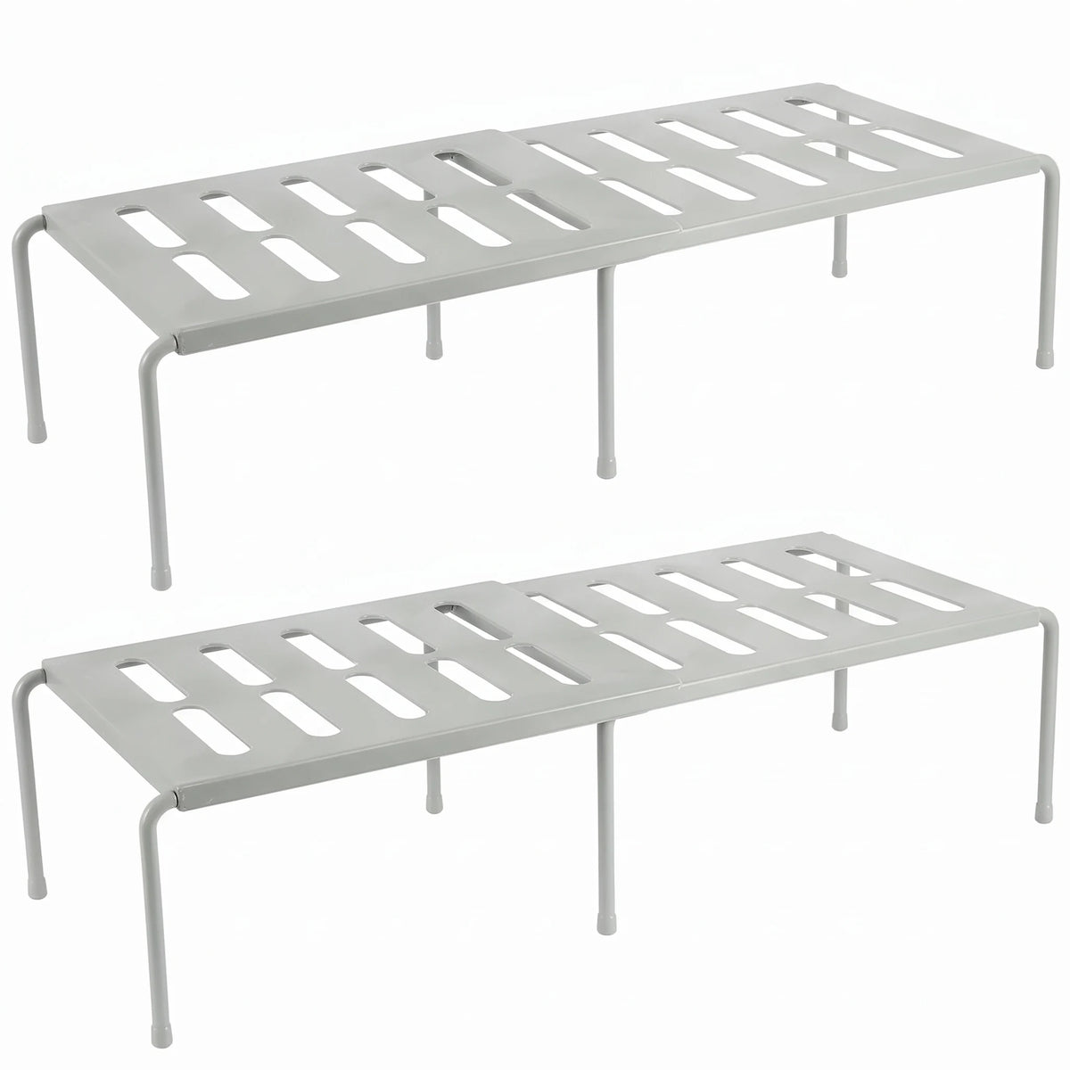 deux support pour chaussures extensibles gris