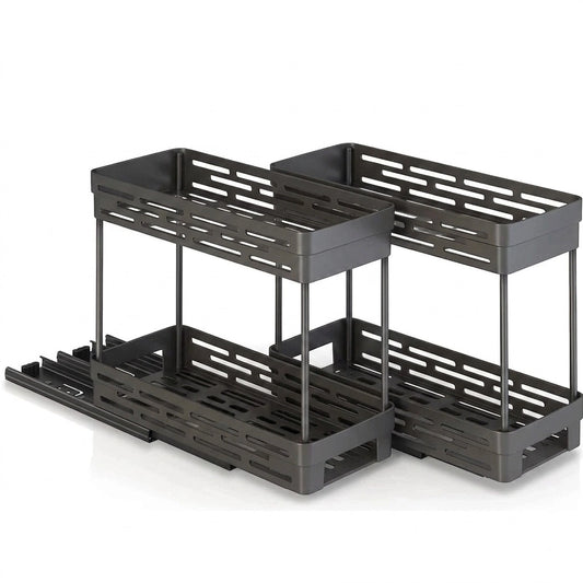 étagère rangement à épices noir S