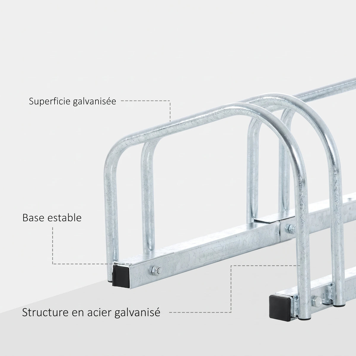 Support pour vélo en acier 
