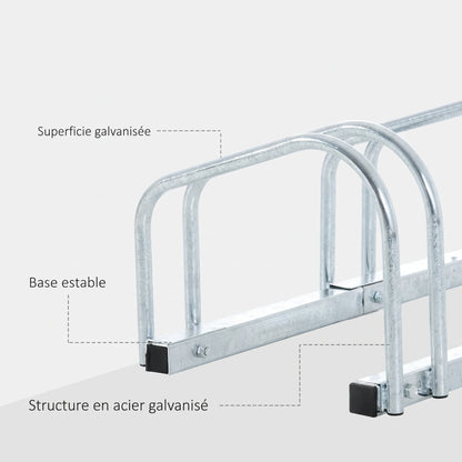 Support pour vélo en acier 